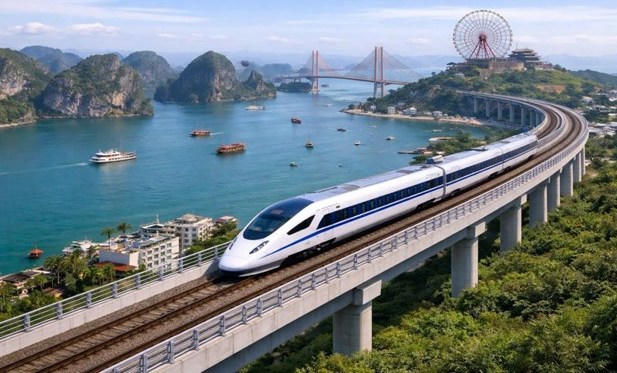 Hạn chế giao thông đường thủy phục vụ thi công tuyến đường sắt tốc độ cao Hà Nội- Quảng Ninh (Ảnh minh họa).