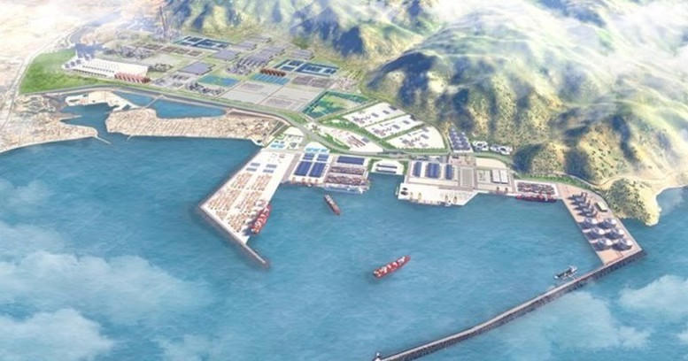 Phối cảnh dự án nhà máy nhiệt điện LNG Cà Ná (Ảnh: Trung Nam/vnexpress)