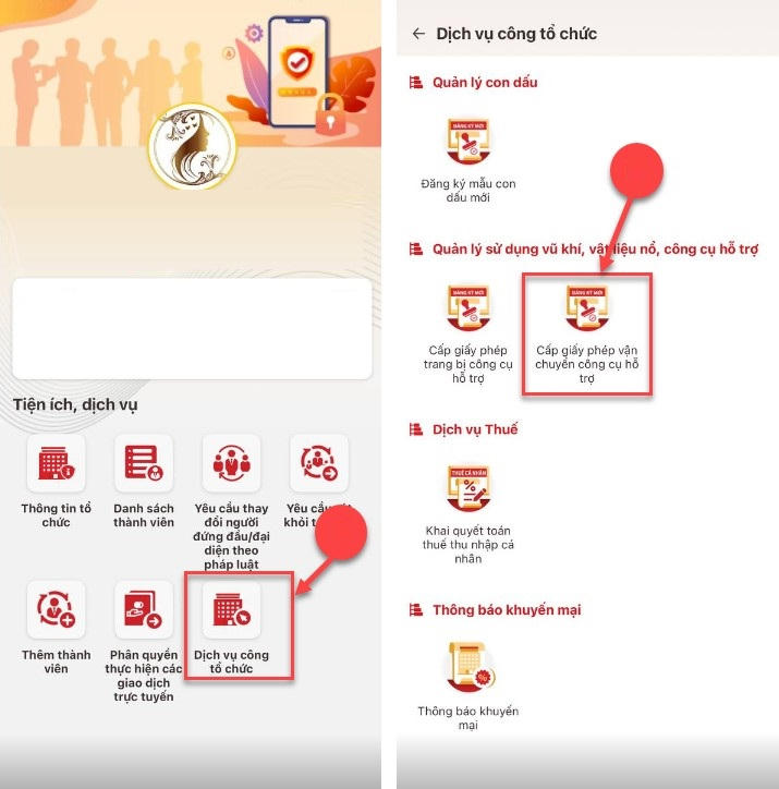 Người dân nộp hồ sơ trực tiếp trên ứng dụng VNeID.&nbsp;