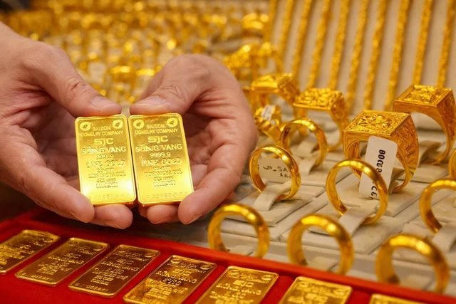  Giá vàng sáng 18/4: Thế giới tăng, trong nước quay đầu giảm. (Ảnh minh họa)