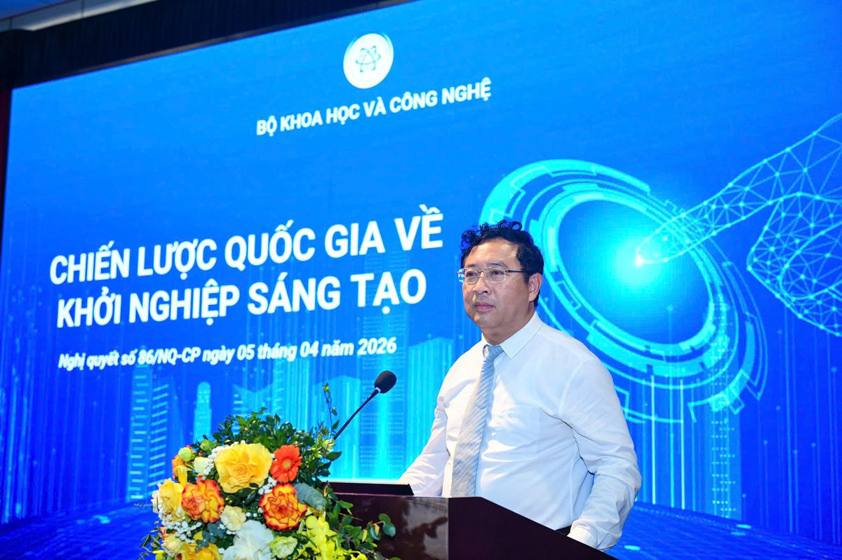 Cục trưởng Cục Khởi nghiệp và Doanh nghiệp công nghệ Phạm Hồng Quất tham dự phiên thảo luận.