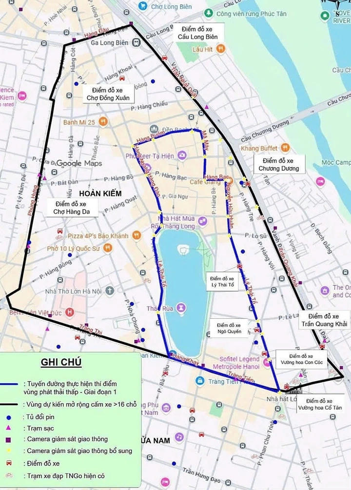 Khu vực Hà Nội dự kiến triển khai vùng phát thải thấp từ ngày 1/7.