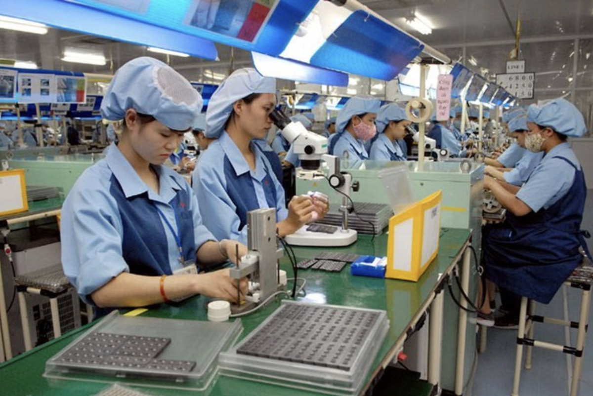 Chỉ số sản xuất toàn ngành công nghiệp (IIP) tháng 4 tăng 9,9% so với cùng kỳ năm trước. (Ảnh minh hoạ).