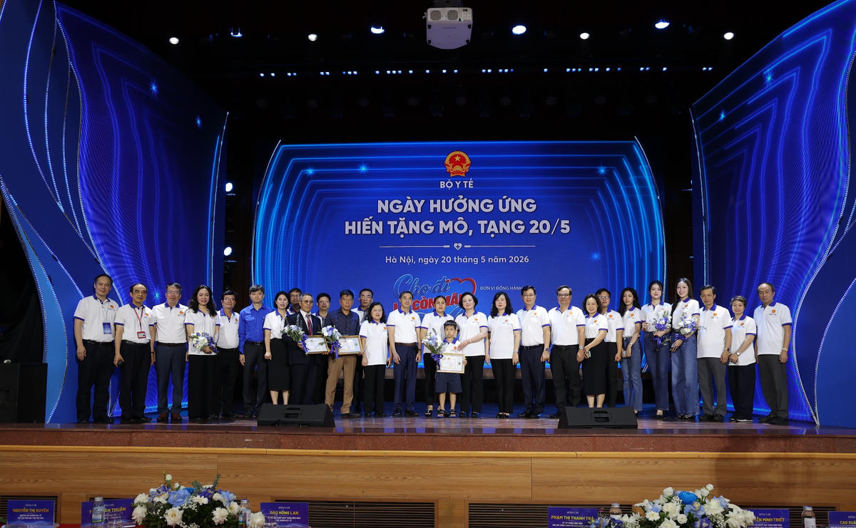 Chương trình “Ngày hưởng ứng Hiến tặng mô, tạng 20/5”.