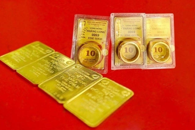 Giá vàng 25/5: Vàng miếng SJC và vàng nhẫn đồng loạt đi ngang, neo ở mức cao (Ảnh minh họa).