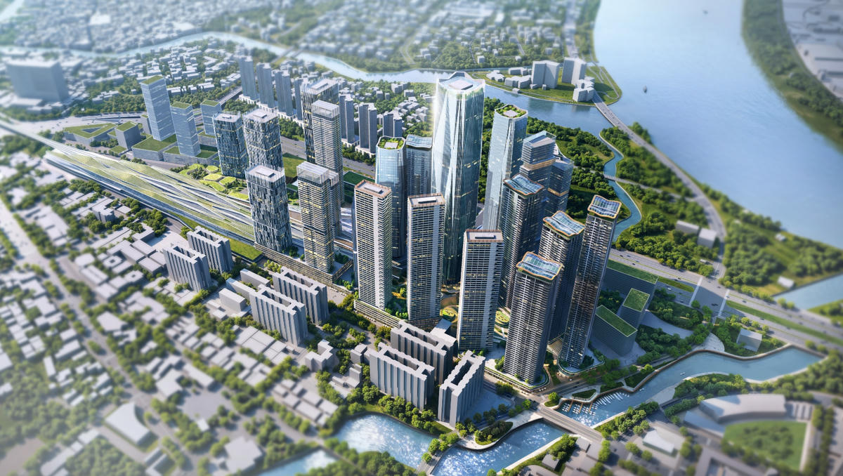 Mô hình đô thị TOD 5.0 do SonKim Land đề xuất phát triển tại khu vực ga Thủ Thiêm.