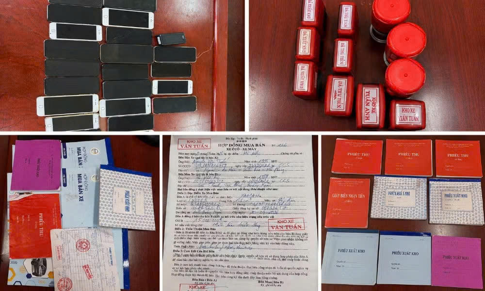 Tang vật vụ án. Ảnh: Bộ Công an.