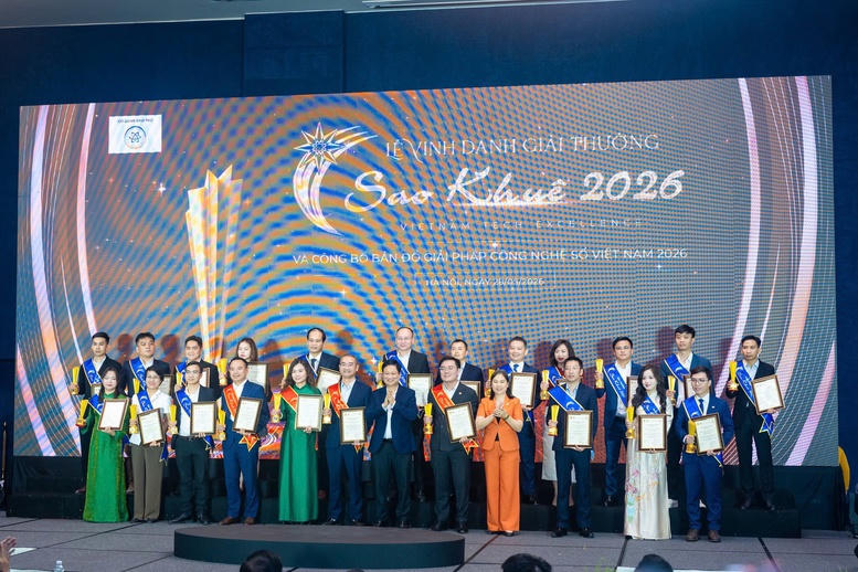 Lễ vinh danh, trao Giải thưởng Sao Khuê 2026. Ảnh: VGP.