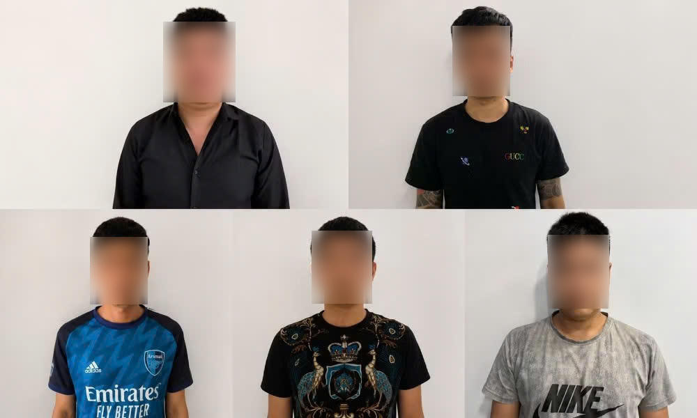 Nhóm đối tượng giả danh bán xe mô tô, chiếm đoạt tiền cọc của nhiều nạn nhân. Ảnh: Bộ Công an.
