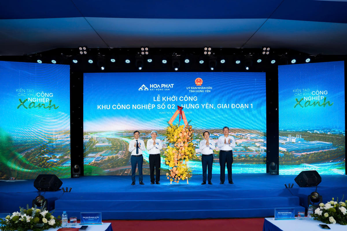 Tập đoàn Hòa Phát khởi công khu công nghiệp thứ ba tại Hưng Yên theo mô hình công nghiệp hỗ trợ.