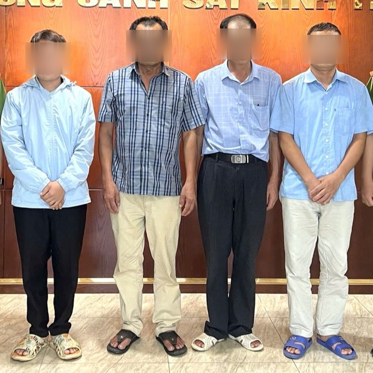 Các đối tượng có liên quan đến vụ việc. Ảnh: Bộ Công an.