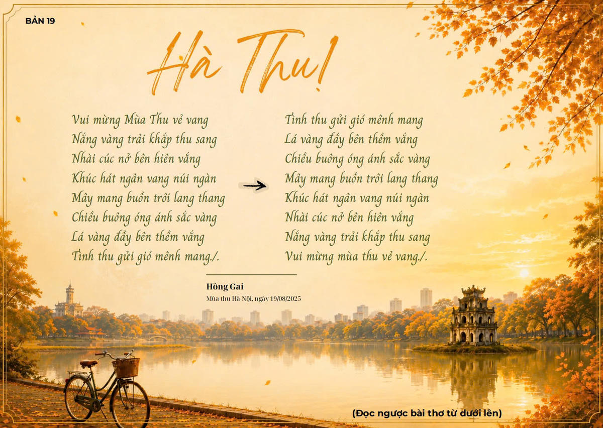 “Hà Thu!”: Cuộc chơi ngôn ngữ độc đáo với 69 biến thể từ một bài thơ