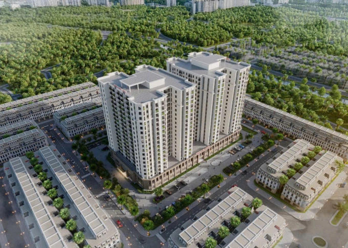 Phối cảnh khu nhà ở xã hội của Lideco tại phường Cao Xanh và Hà Lầm, Quảng Ninh. Ảnh: Chủ đầu tư  