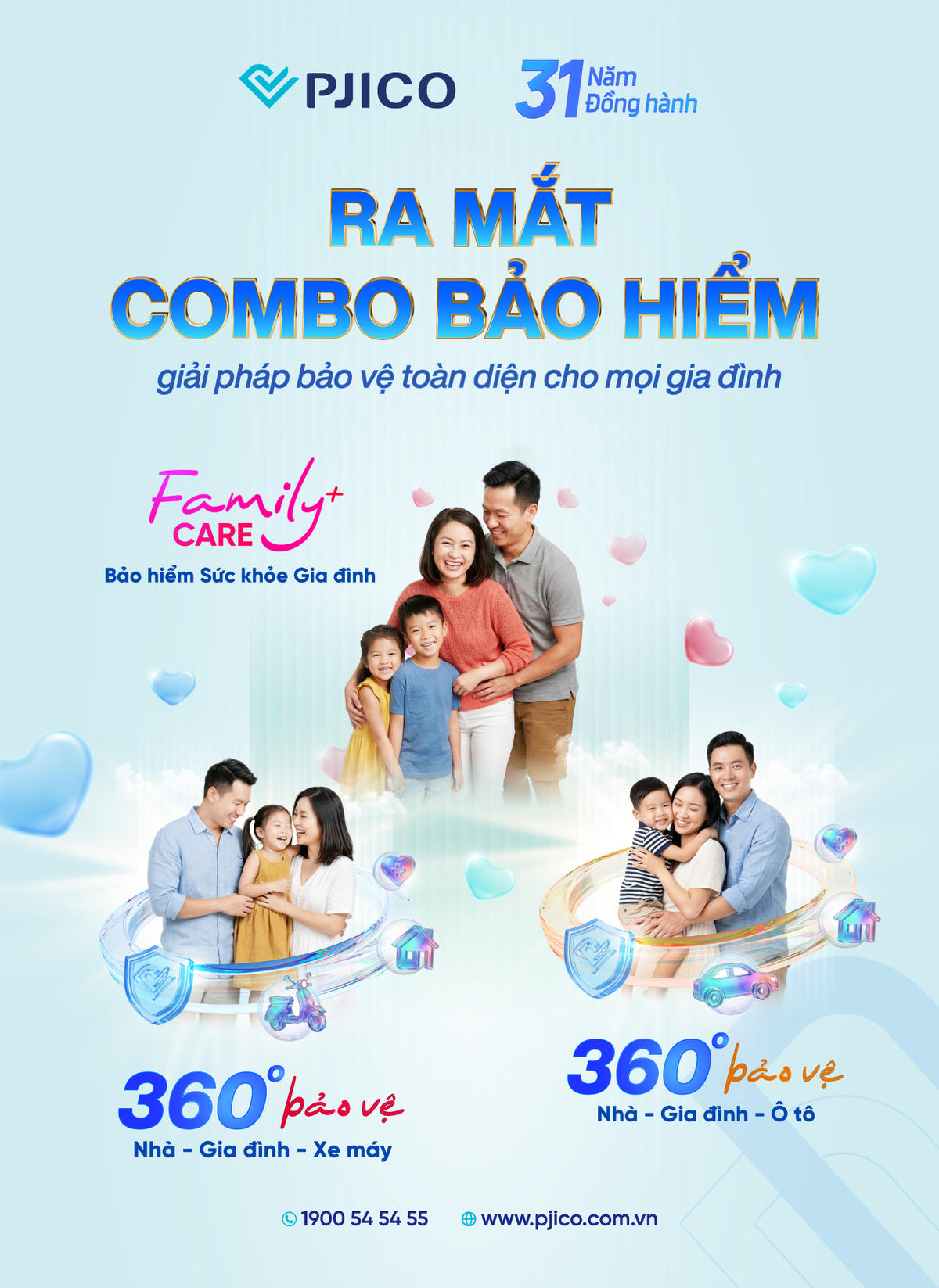 PJICO ra mắt dòng sản phẩm combo bảo hiểm tích hợp nhằm bảo vệ toàn diện, thuận tiện và tối ưu chi phí cho khách hàng.
