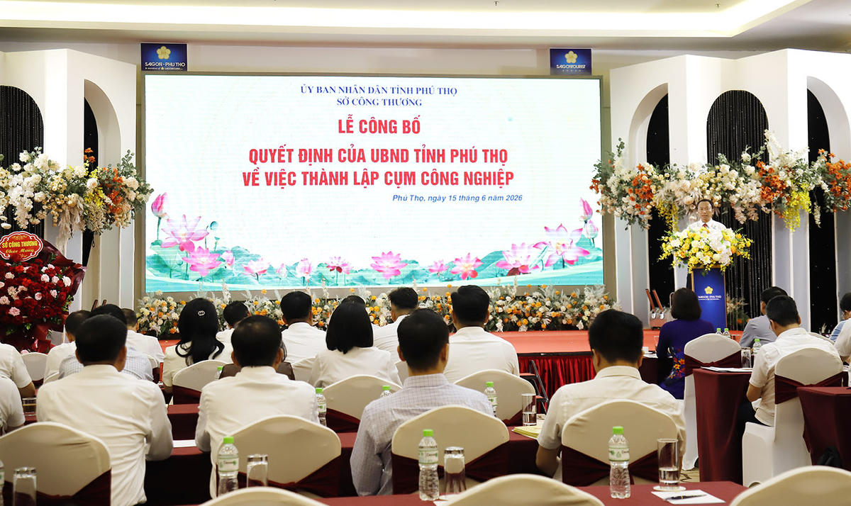 Tỉnh Phú Thọ công bố thành lập 3 cụm công nghiệp đầu tiên sau hợp nhất.