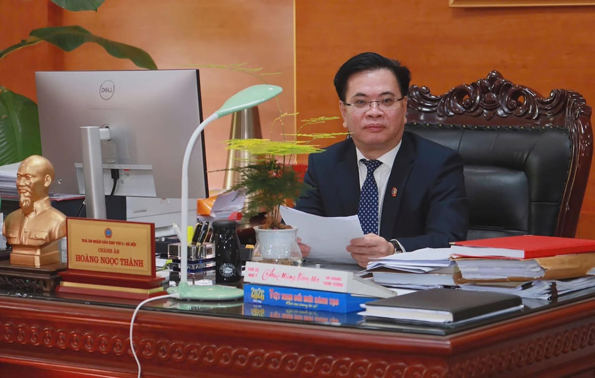 Ông Hoàng Ngọc Thành, Chánh án TAND khu vực 2 - Hà Nội.