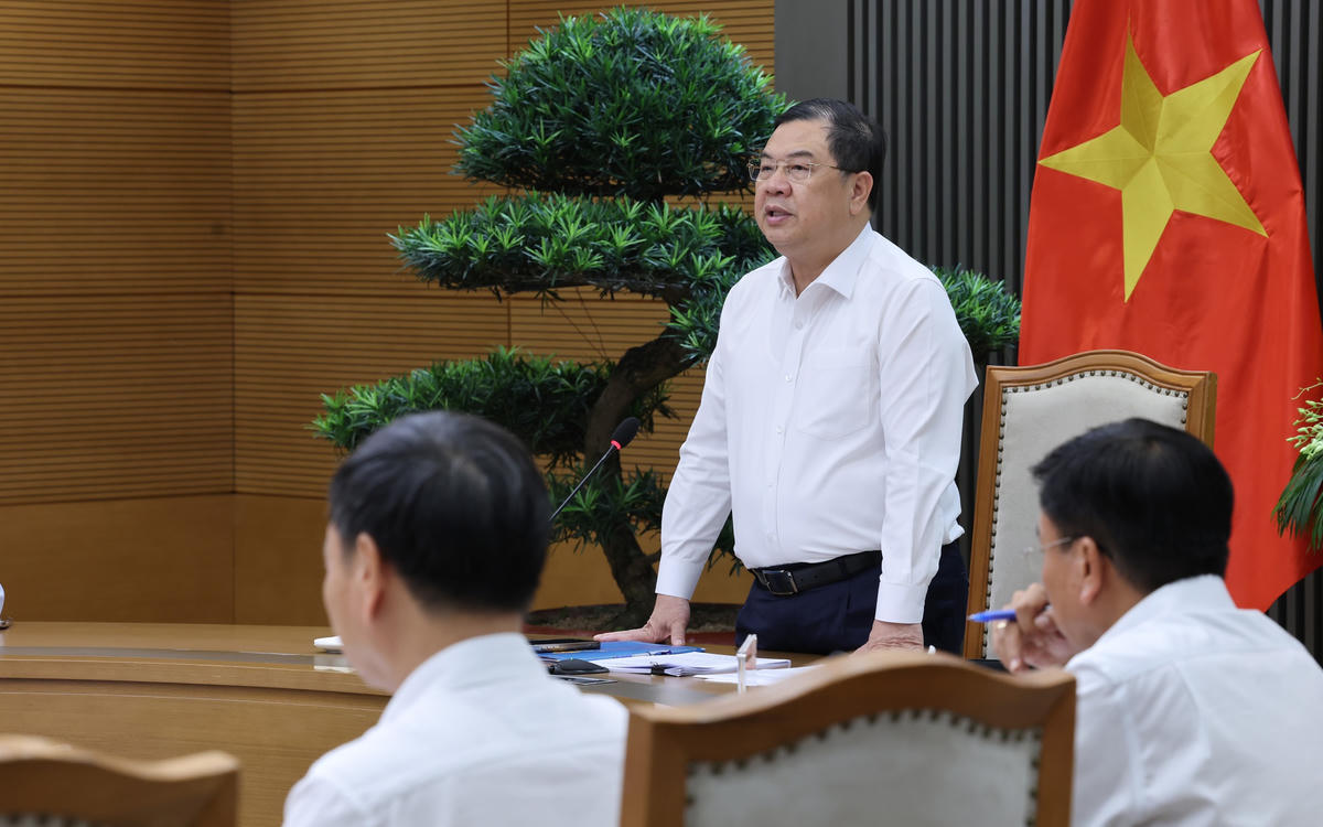 Phó Thủ tướng Thường trực Phạm Gia Túc phát biểu kết luận cuộc họp. Ảnh: VGP