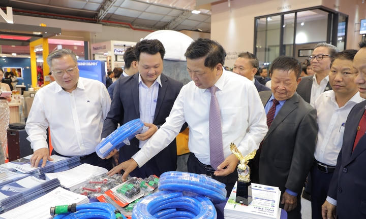 Hơn 2.500 gian hàng tham gia Triển lãm Quốc tế Vietbuild lần thứ nhất năm 2026. Ảnh: Cổng Thông tin điện tử TP.HCM