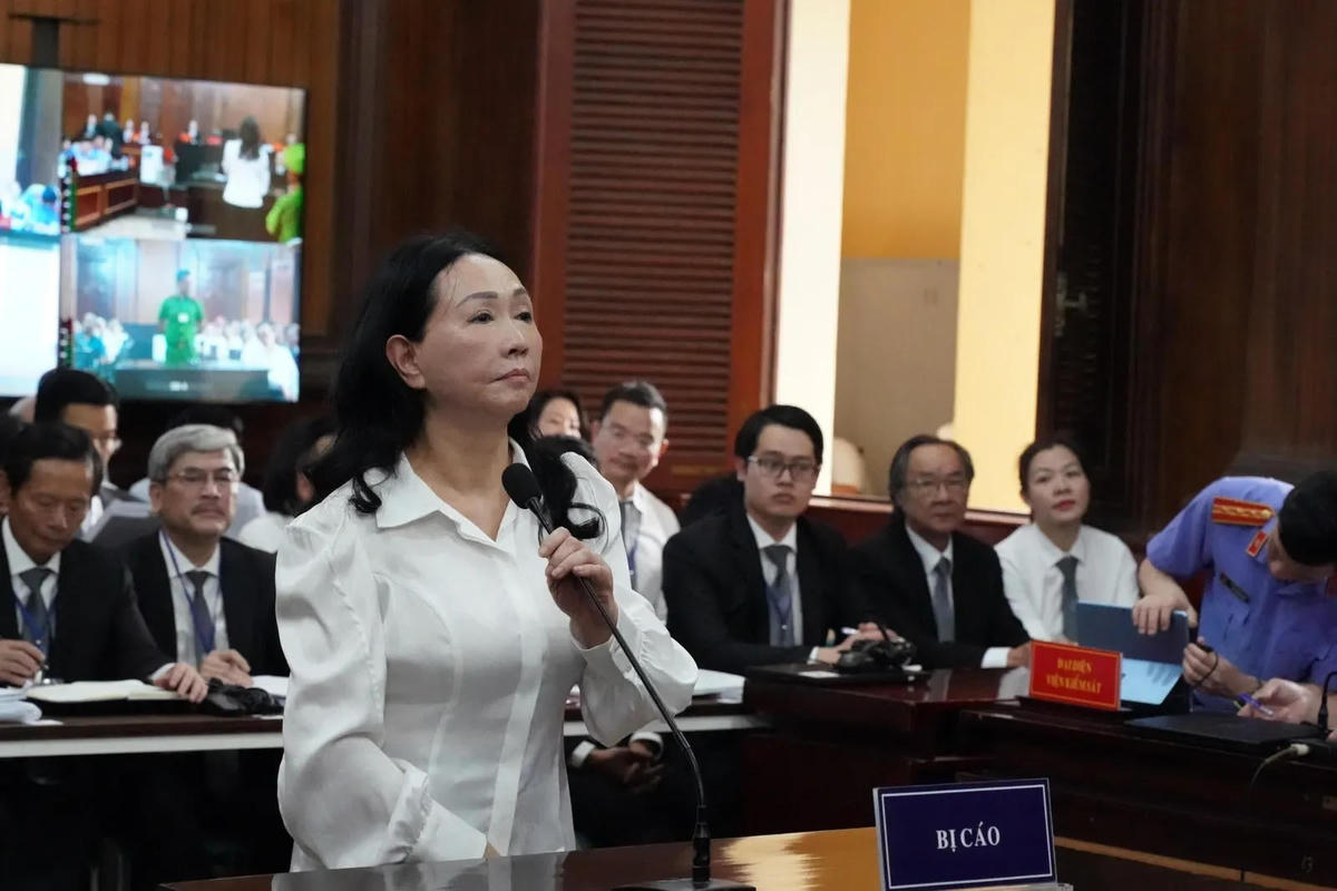 Phiên tòa xét xử bị cáo Trương Mỹ Lan, vụ án Vạn Thịnh Phát ngày 5/3/2024.