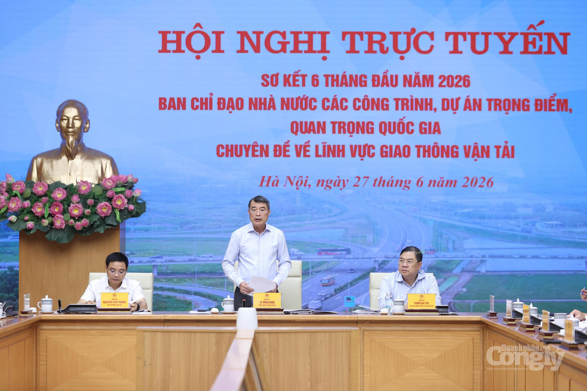 Thủ tướng Chính phủ Lê Minh Hưng phát biểu chỉ đạo các nhiệm vụ trọng tâm trong tháng 7 và những tháng cuối năm 2026. Ảnh: VGP