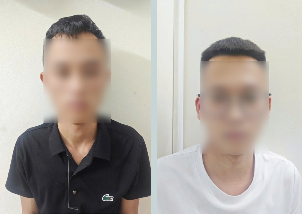 Đối tượng Nguyễn Vũ Kỳ và Hoàng Tuấn Nhật. Ảnh: Công an Hà Tĩnh