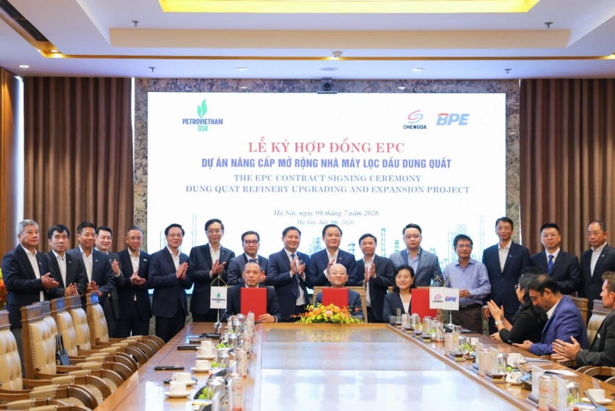 BSR ký hợp đồng EPC, thúc đẩy dự án nâng cấp Nhà máy Lọc dầu Dung Quất gần 36.400 tỷ đồng. Ảnh: Thời báo Tài chính Việt Nam.