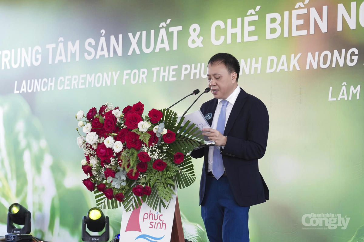 Ông Phan Minh Thông, Chủ tịch Tập đoàn Phúc Sinh chia sẻ: Chúng tôi mong góp phần nâng cao giá trị nông sản, thúc đẩy phát triển kinh tế địa phương và đưa thương hiệu nông sản vùng miền vươn ra thị trường quốc tế.