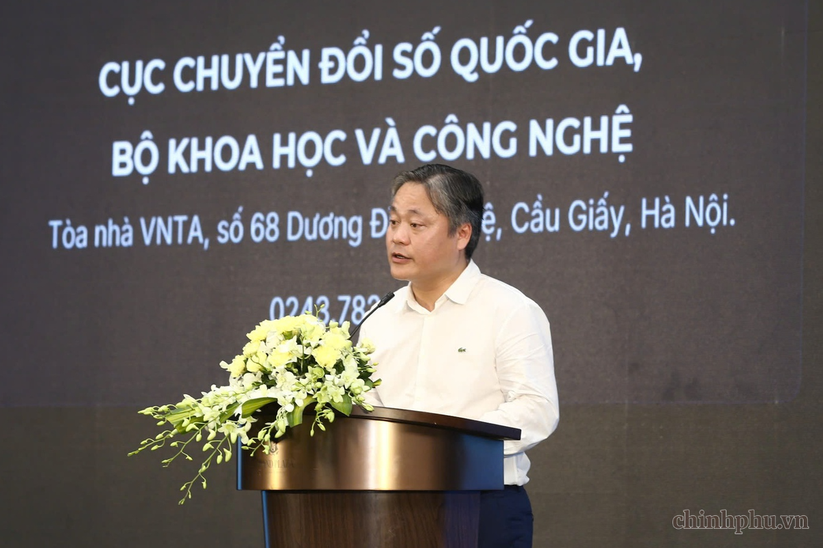 Ông Lê Anh Tuấn, Phó Cục trưởng Cục Chuyển đổi số quốc gia (Bộ Khoa học và Công nghệ). Ảnh: VGP/Thu Giang