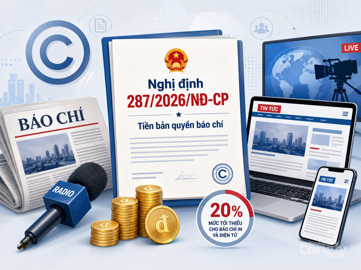 Từ ngày 1/9, tiền bản quyền sử dụng tác phẩm báo in, báo điện tử không thấp hơn 20%. Ảnh minh họa: AI tạo