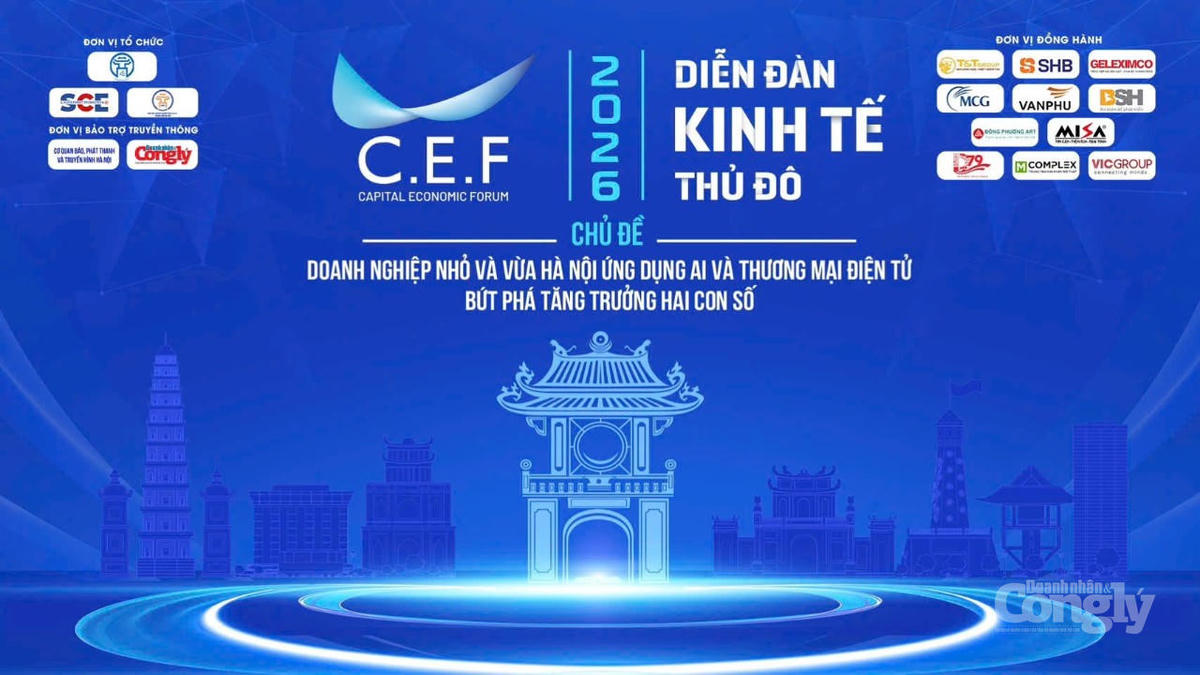 Diễn đàn Kinh tế Thủ đô năm 2026 có chủ đề “Doanh nghiệp nhỏ và vừa Hà Nội ứng dụng AI và thương mại điện tử bứt phá tăng trưởng hai con số".