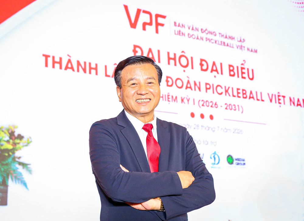 Ông Lê Văn Thành, Chủ tịch Liên đoàn Pickleball Việt Nam nhiệm kỳ I (2026-2031). Ảnh: Tam Ninh