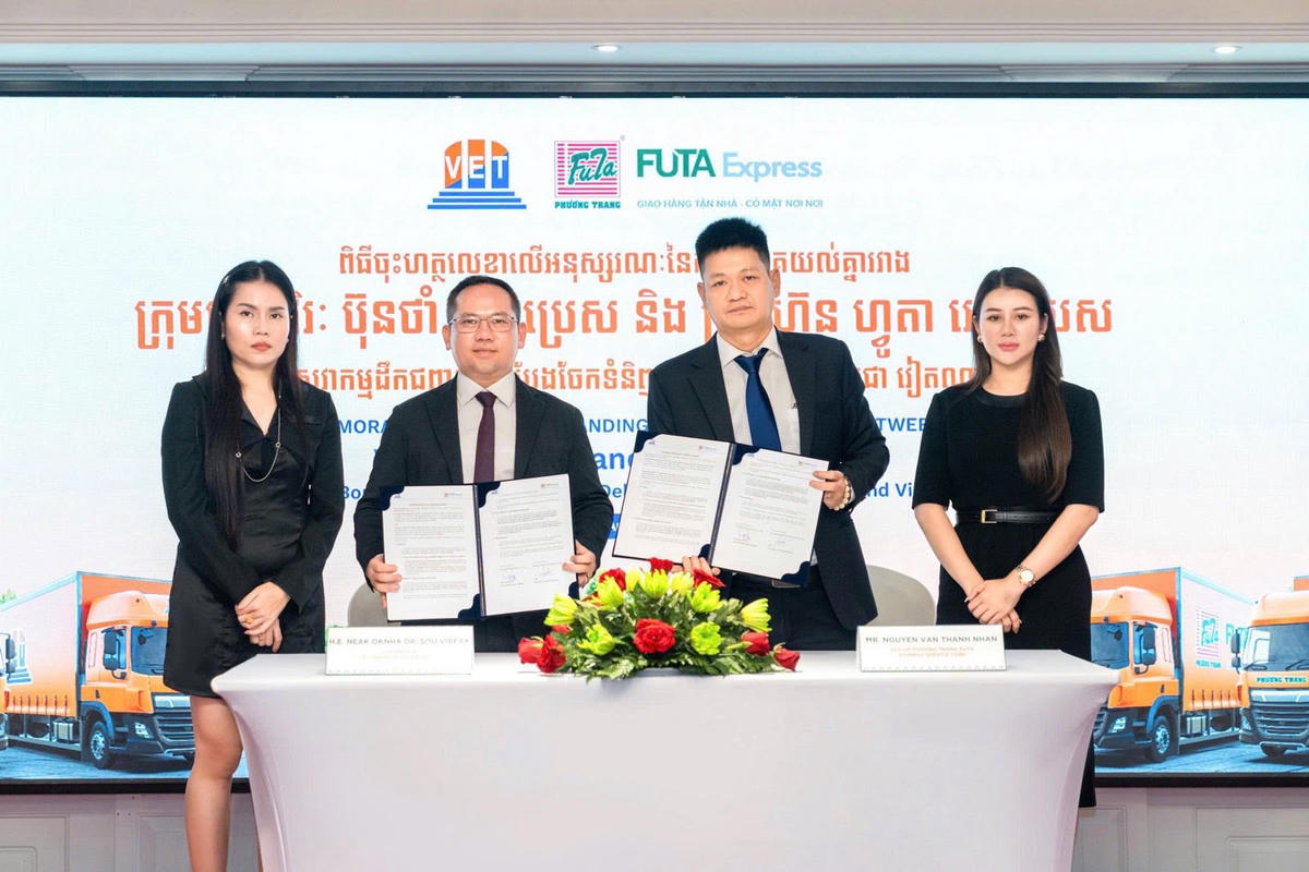 Quan hệ hợp tác giữa FUTA Express và VET là bước khởi đầu cho hành trình kiến tạo một chuỗi logistics xuyên biên giới hiện đại, bền vững và cùng phát triển vì lợi ích của doanh nghiệp, người dân và nền kinh tế của Việt Nam và Campuchia. 