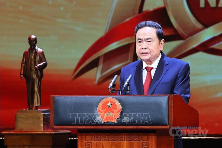 Chủ tịch Quốc hội Trần Thanh Mẫn phát biểu - Ảnh: TTXVN