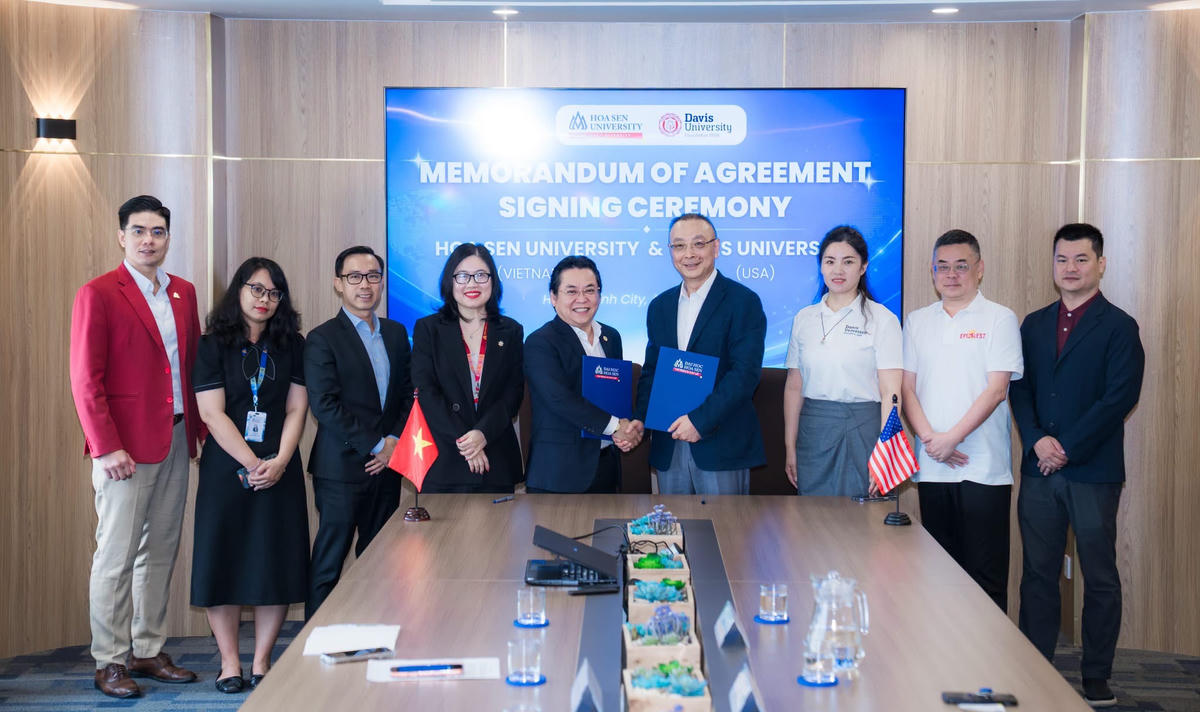 Đại học Hoa Sen và Đại học Davis ký kết thỏa thuận hợp tác đào tạo và trao đổi học thuật.
