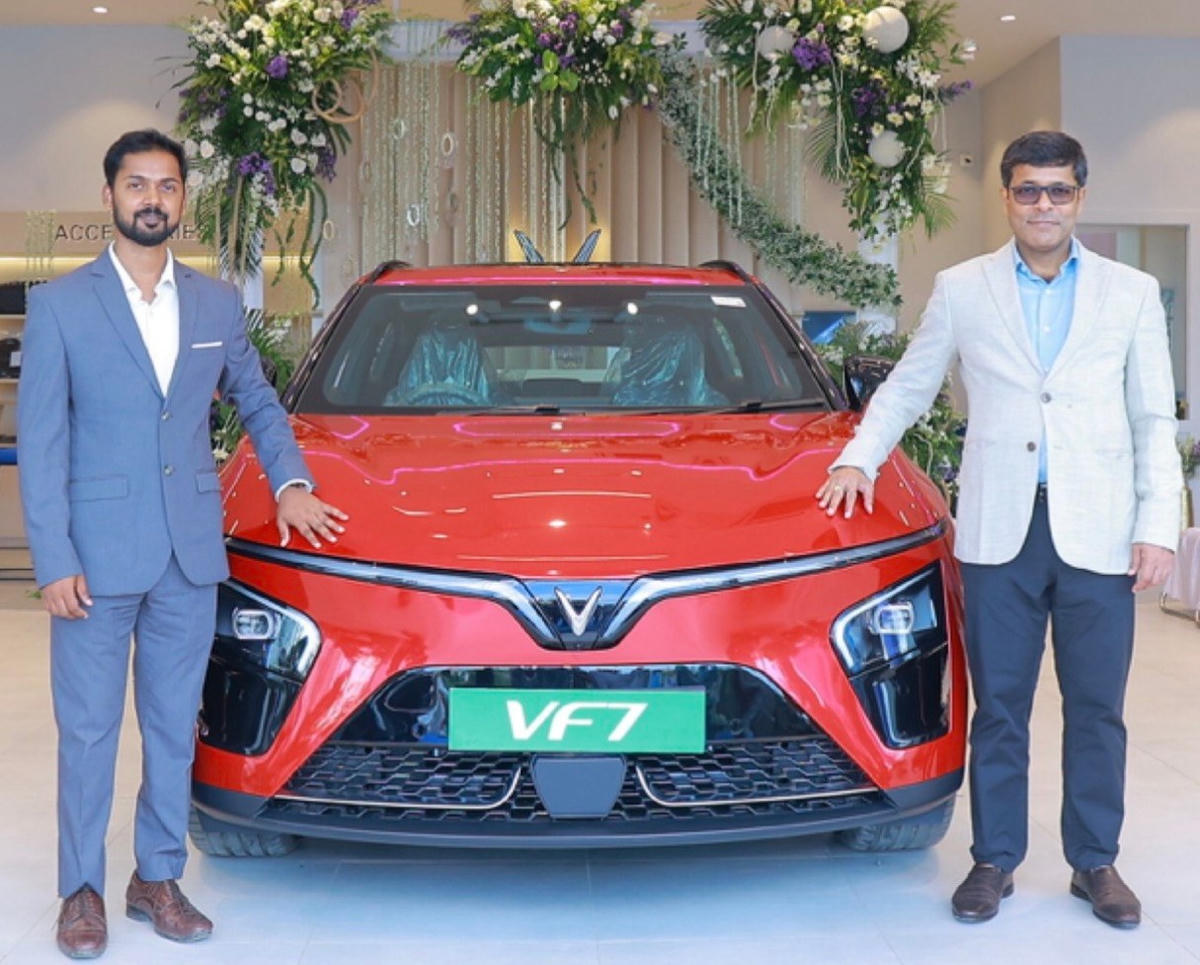 VinFast Ấn Độ công bố khai trương đại lý 3S đầu tiên tại bang Bihar, đánh dấu showroom thứ 60 của hãng tại Ấn Độ. Ảnh: Vingroup.