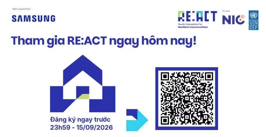 Quét mã QR để đăng ký tham gia RE:ACT.