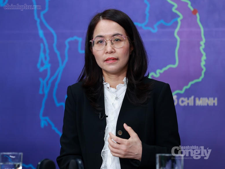 Bà Bùi Thu Thủy, Phó Cục trưởng Cục Đầu tư nước ngoài, Bộ Tài chính phát biểu tại buổi Tọa đàm. Ảnh: baochinhphu.vn