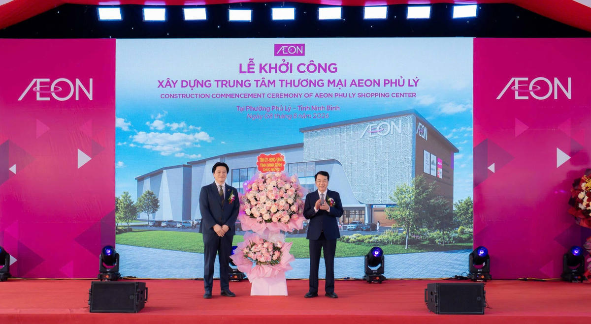 Lễ khởi công Trung tâm thương mại AEON Phủ Lý tại Ninh Bình.