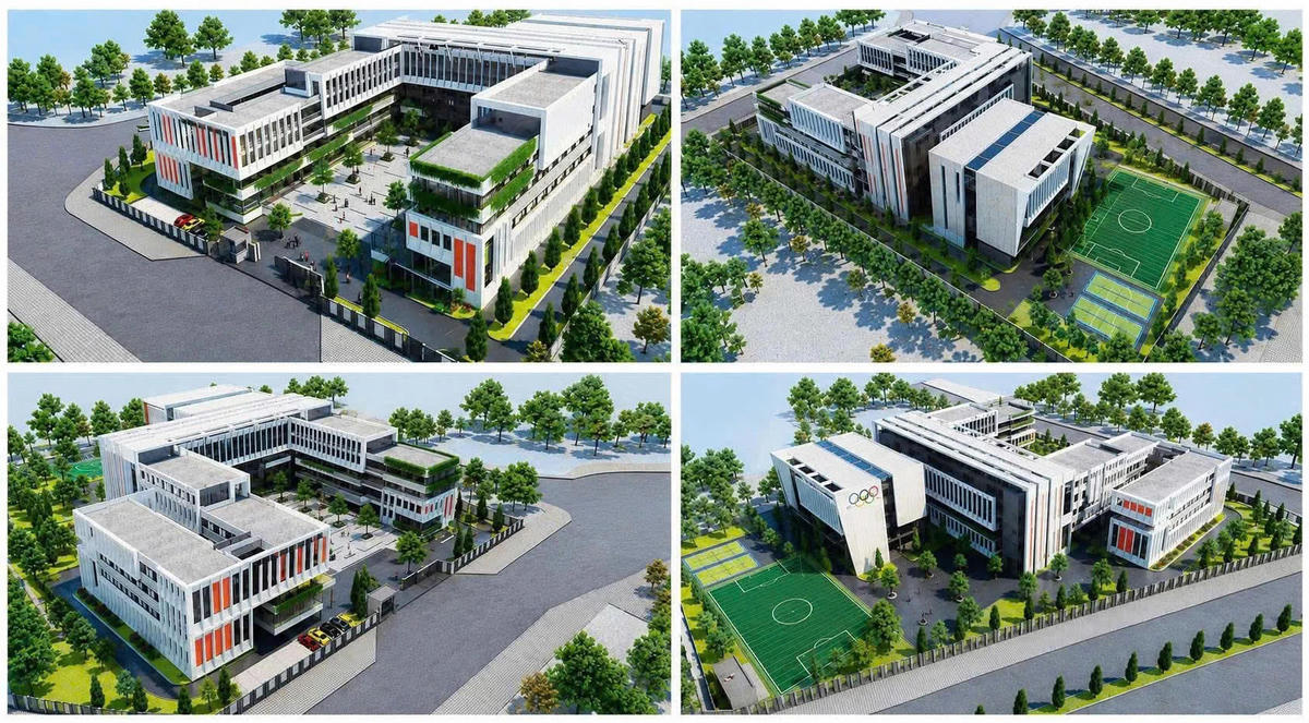 Phối cảnh của Trường THPT Đặng Trần Đức. Nguồn: Sở GDĐT Hà Nội