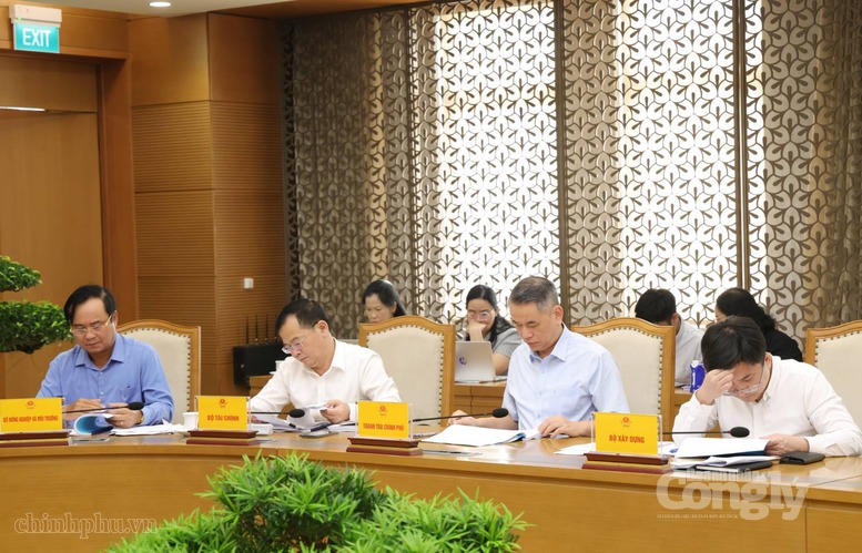 Các đại biểu dự cuộc họp - Ảnh: chinhphu.vn/Gia Huy
