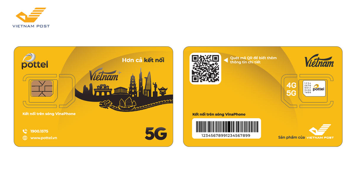 Thương hiệu viễn thông di động ảo của Tổng công ty Bưu điện Việt Nam (Vietnam Post) chính thức giới thiệu SIM du lịch, hỗ trợ kết nối 4G/5G trên sóng VinaPhone. Ảnh: VietnamPost