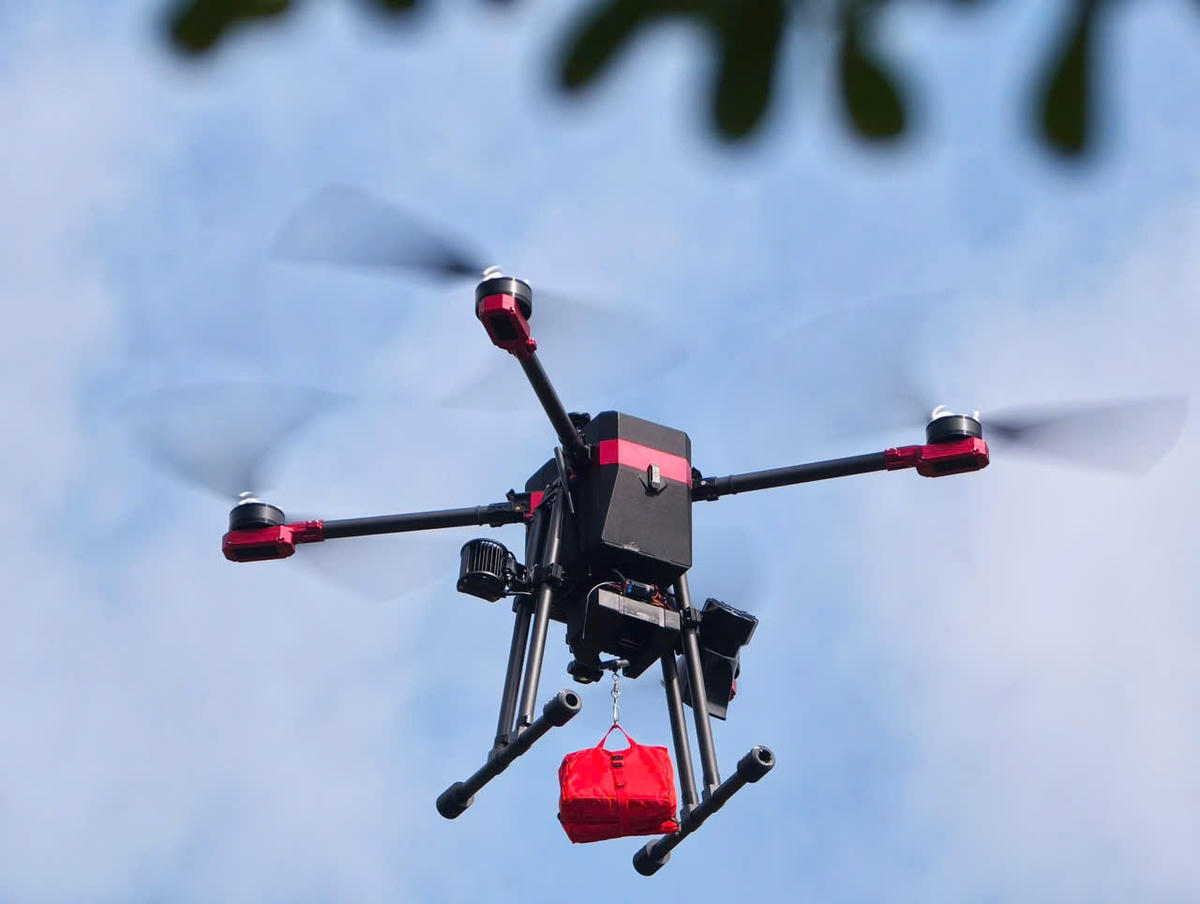 Đây là một chiếc UAV do Việt Nam sản xuất. Ảnh: C.A