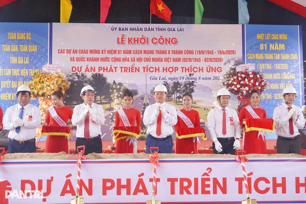 Gia Lai khởi công Dự án Phát triển tích hợp thích ứng vốn 2.660 tỷ đồng. (Ảnh: Dân trí)
