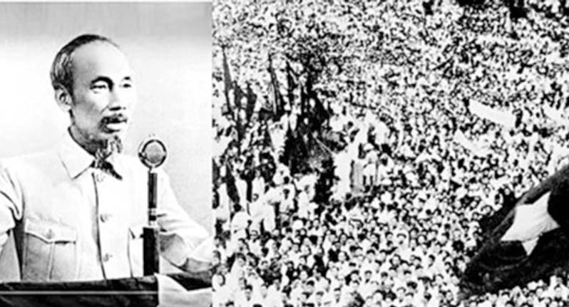 Ngày 2/9/1945, tại Quảng trường Ba Đình, Hà Nội, Chủ tịch Hồ Chí Minh đọc Tuyên ngôn Độc lập, khai sinh nước Việt Nam Dân chủ Cộng hòa. Ảnh tư liệu.