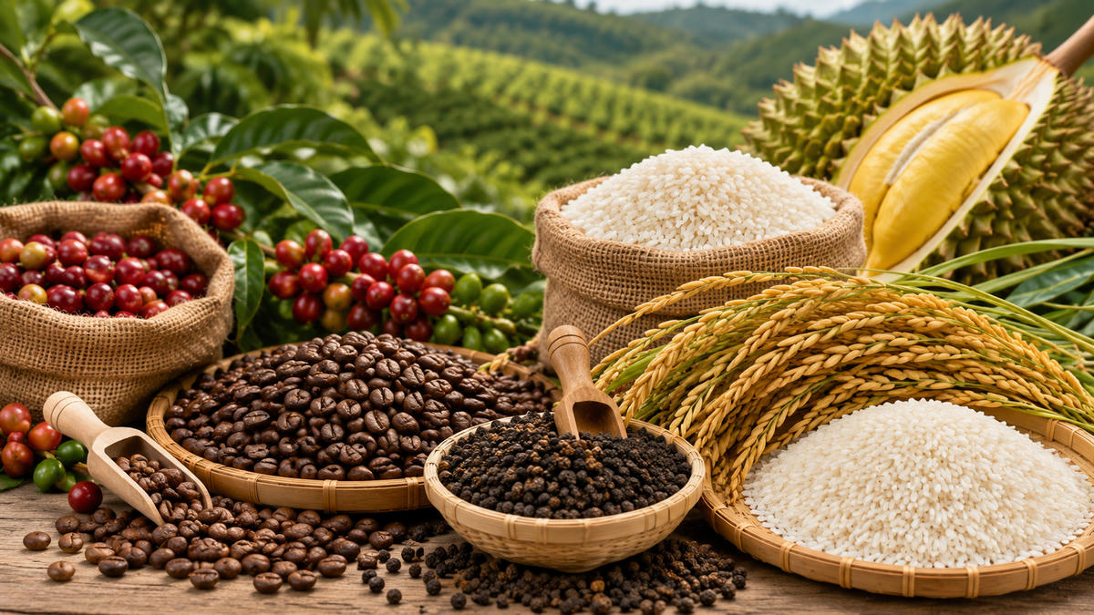 Ngày 2/9, cà phê Tây Nguyên dao động 95.000 - 95.700 đồng/kg, hồ tiêu phổ biến 135.000 - 137.000 đồng/kg. Ảnh minh họa được tạo với sự hỗ trợ của AI.