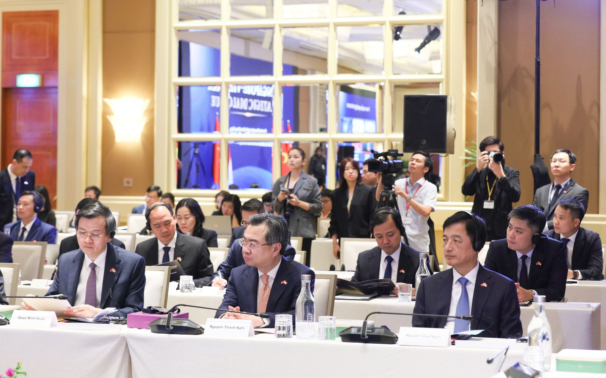 Đoàn đại biểu cấp cao Việt Nam tham dự Đối thoại Chiến lược Việt Nam - Singapore lần thứ nhất. Ảnh: TTXVN