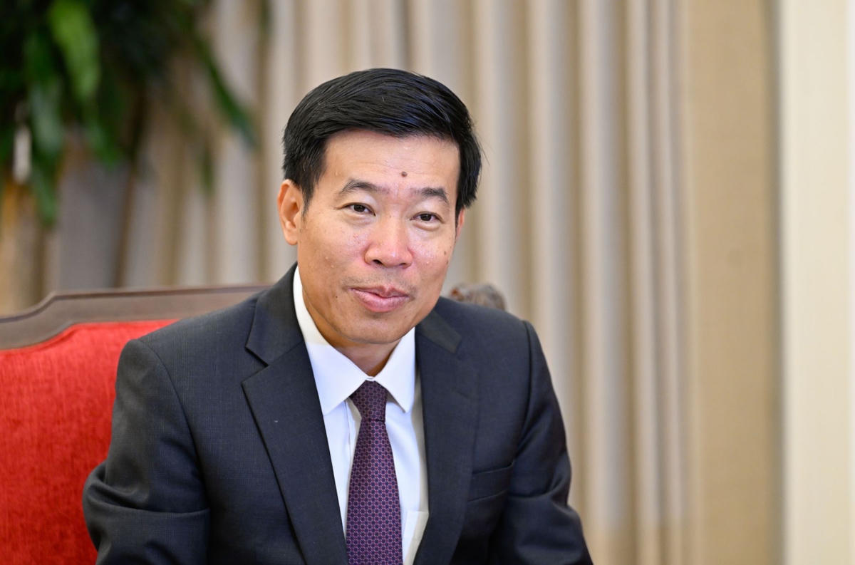 Ủy viên Trung ương Đảng, Phó Bí thư Thường trực Đảng ủy, Thứ trưởng Bộ Ngoại giao Nguyễn Mạnh Cường. Ảnh: Bộ Ngoại giao