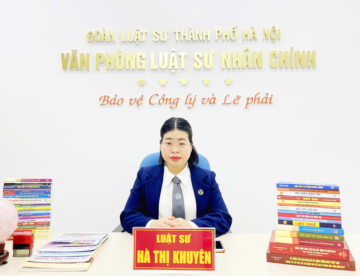 Luật sư Hà Thị Khuyên, Văn phòng Luật sư Nhân Chính (Đoàn luật sư TP. Hà Nội).