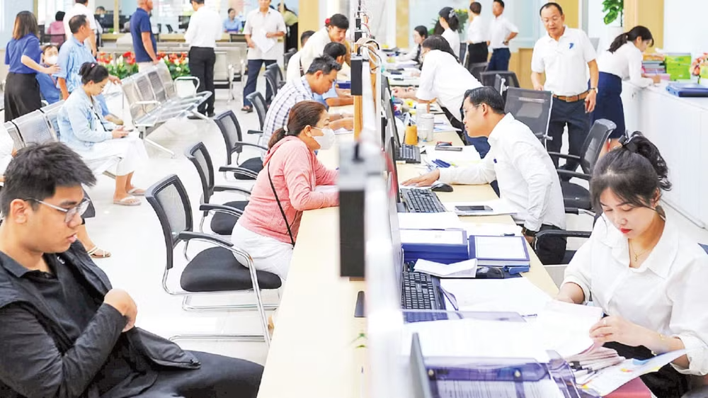 rung tâm Phục vụ hành chính công phường Thanh Khê, thành phố Đà Nẵng. (Ảnh: Công Vinh)