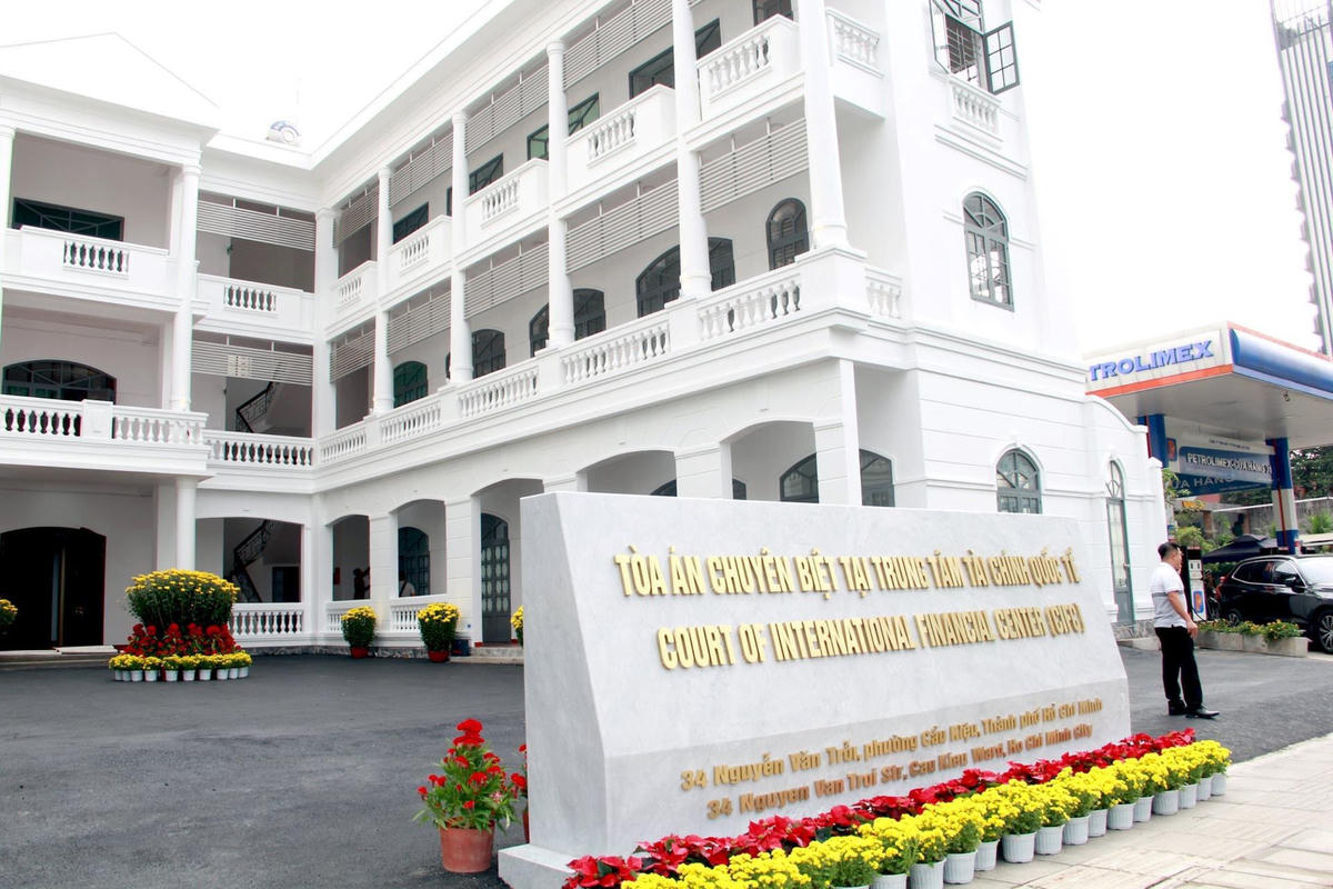 Trụ sở Tòa án chuyên biệt tại Trung tâm tài chính quốc tế tại TP.HCM – thiết chế tư pháp được xây dựng đáp ứng yêu cầu giải quyết các tranh chấp đặc thù trong môi trường tài chính quốc tế.